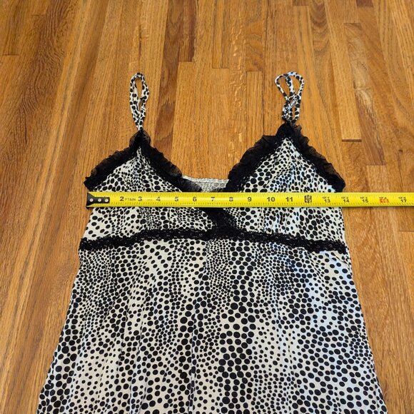 Women's Medium Bamboo Traders Chemise Black and White Animal Print Night Gown - Picture 4 of 7